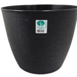 MACETA OWEN RED. 30 CM NEGRO