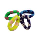 COLITAS DE PELO X4 UNID. FLORES