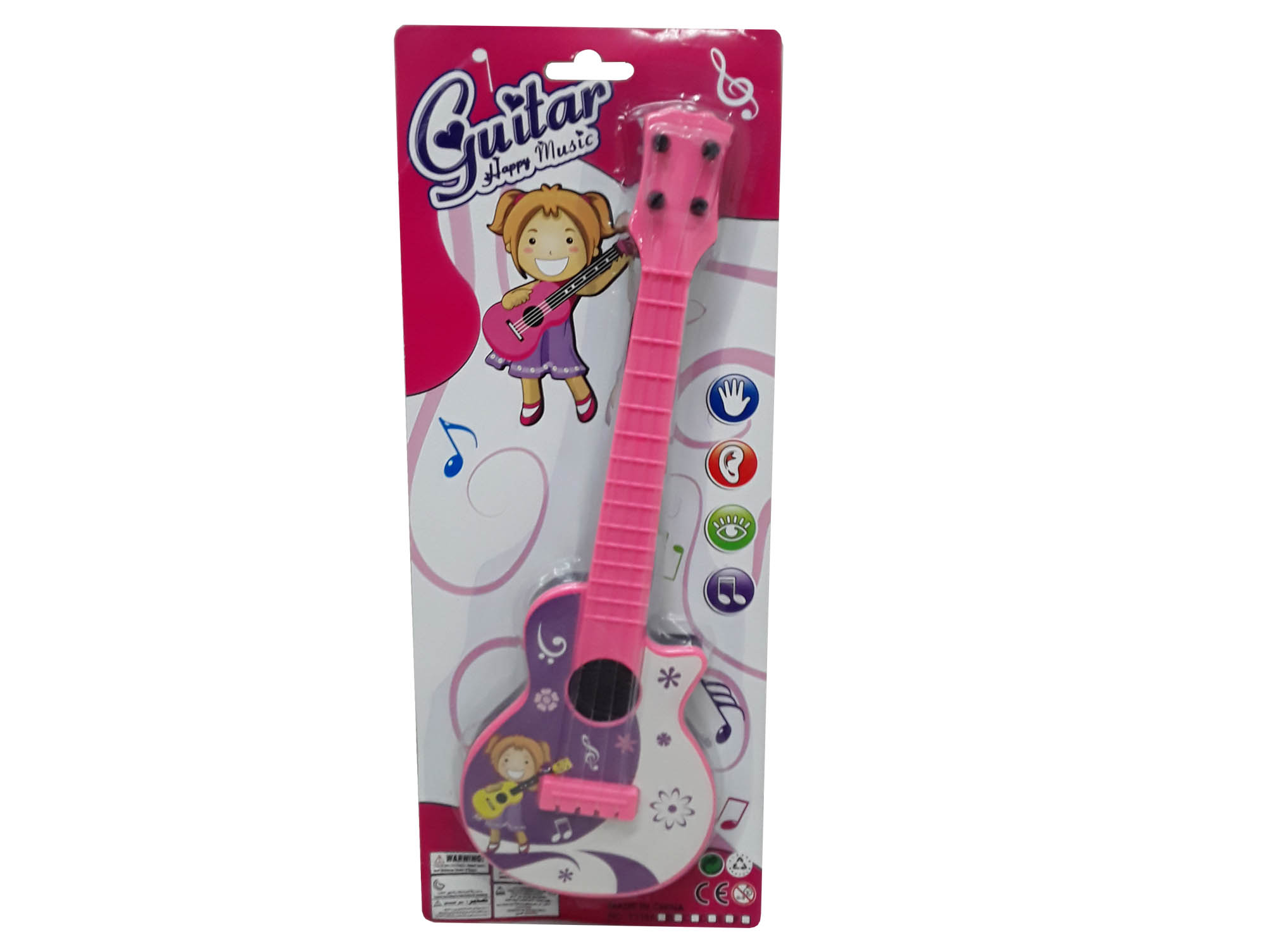 70272.jpg GUITARRA SIMIL ELECTRICA ROSA - Image 1