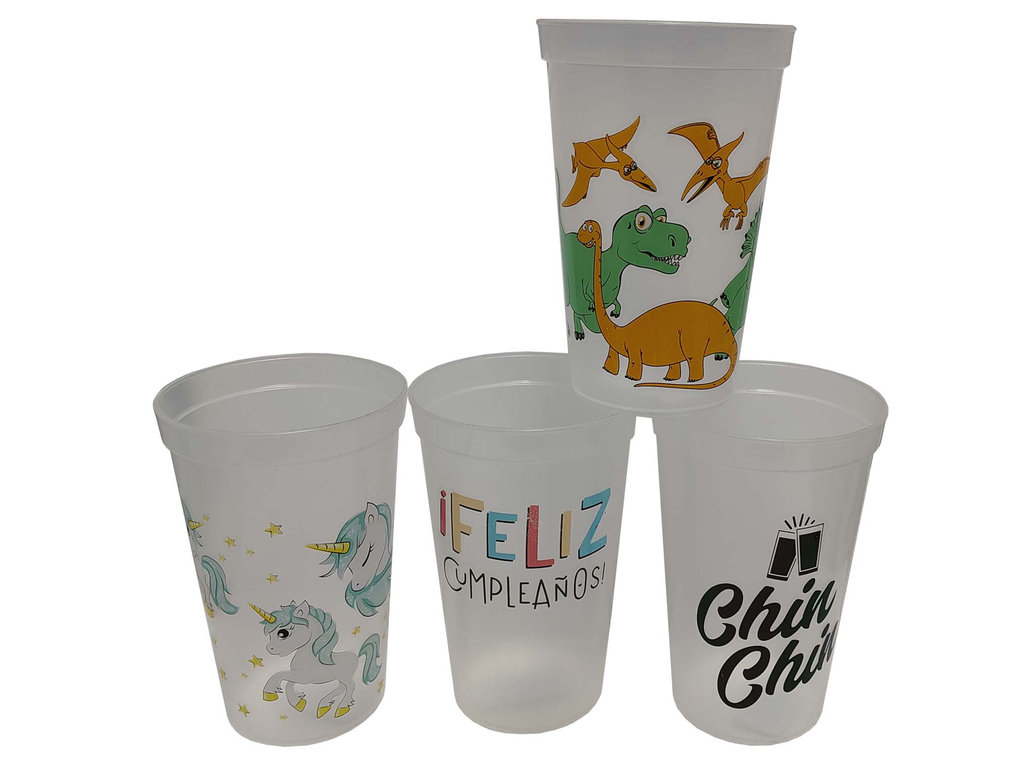 70392.jpg VASO PLAST. 500ML (DISEÑOS SURTIDOS) - Image 1