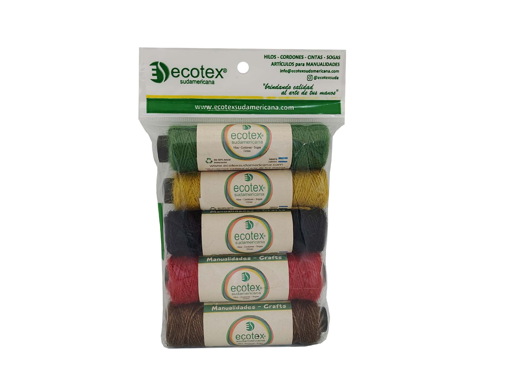 70743.jpg HILO YUTE MULTICOLOR BASICO 35MTS X5 UNIDADES - Image 1