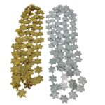 CADENITA 2.70 MTS COPOS DE NIEVE GDES./CH. DORADO/PLATEADO