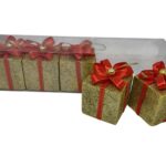 COLGANTE REGALOS DORADOS 6CM X5 UNID.