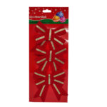 MOÑO 10,5X9CM C/LINEAS DORADAS X3