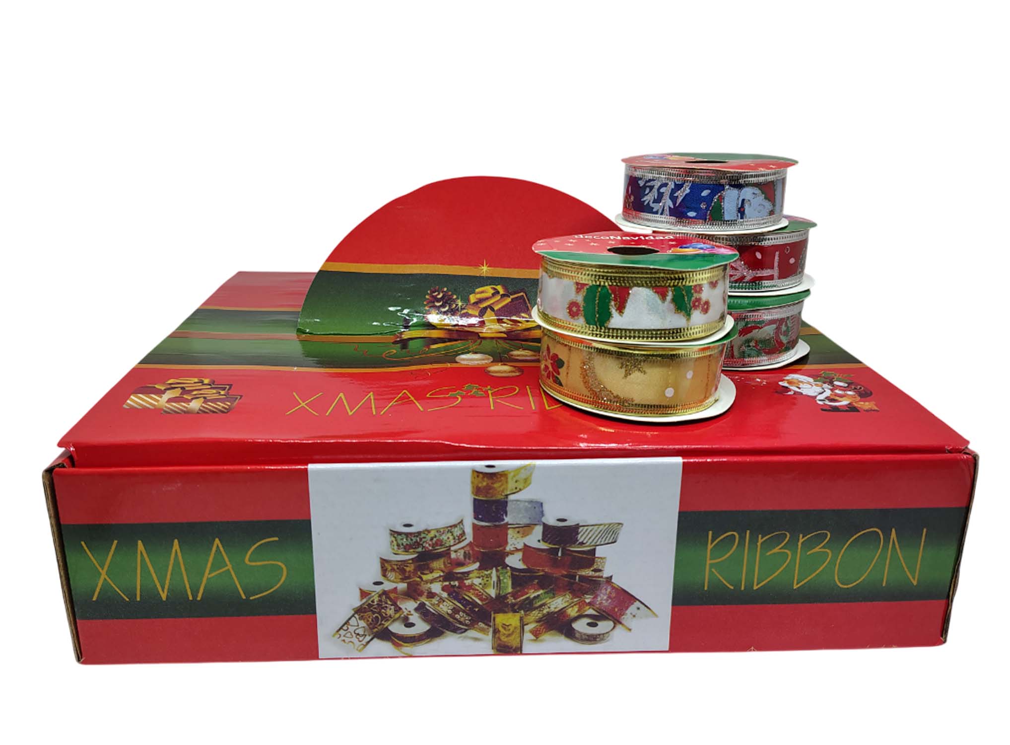 70911.jpg CINTA NAVIDEÑA ESTAMP. 2.5X250CM. - Image 1