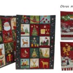 BOLSA NAVIDEÑA CARTON SURT. C/BRILLANTINA 26X32X10CM