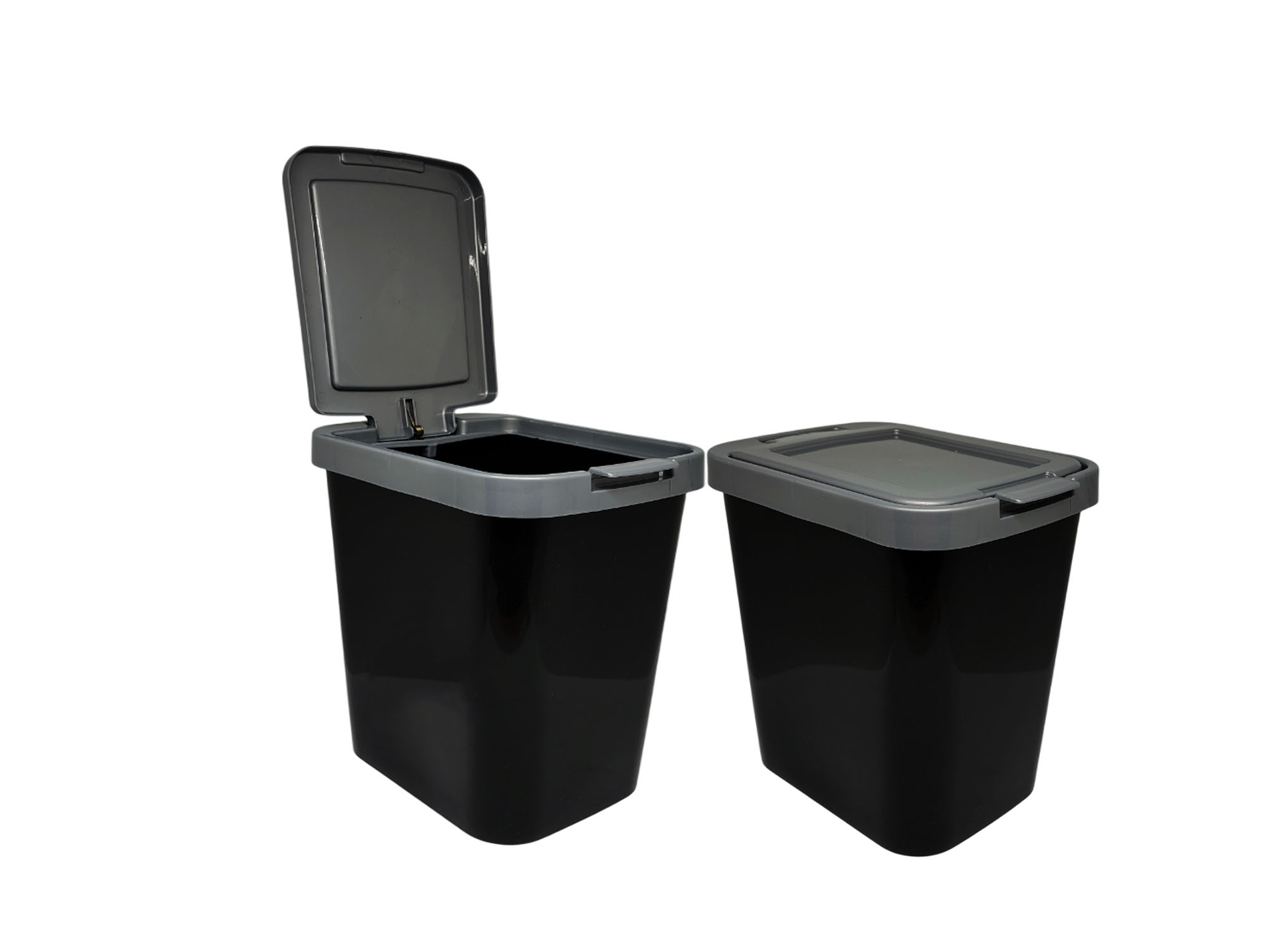 71276.jpg CESTO P/RESIDUOS 3.6LTS CLICK NEGRO - Image 1