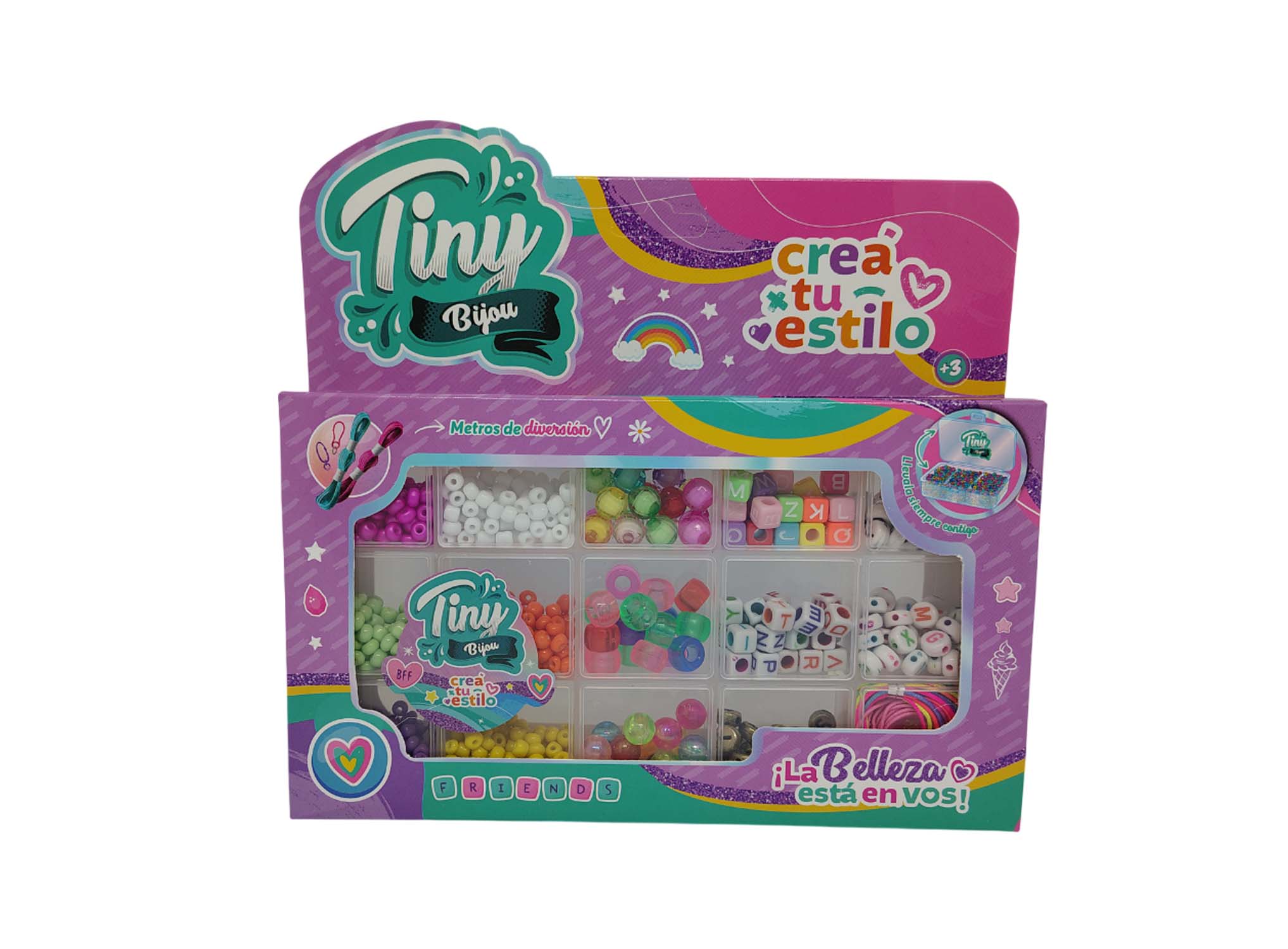 71296.jpg SET P/ARMAR BIJOU C/CAJA P/GUARDAR 15 COMPARTIMIENTOS - Image 1