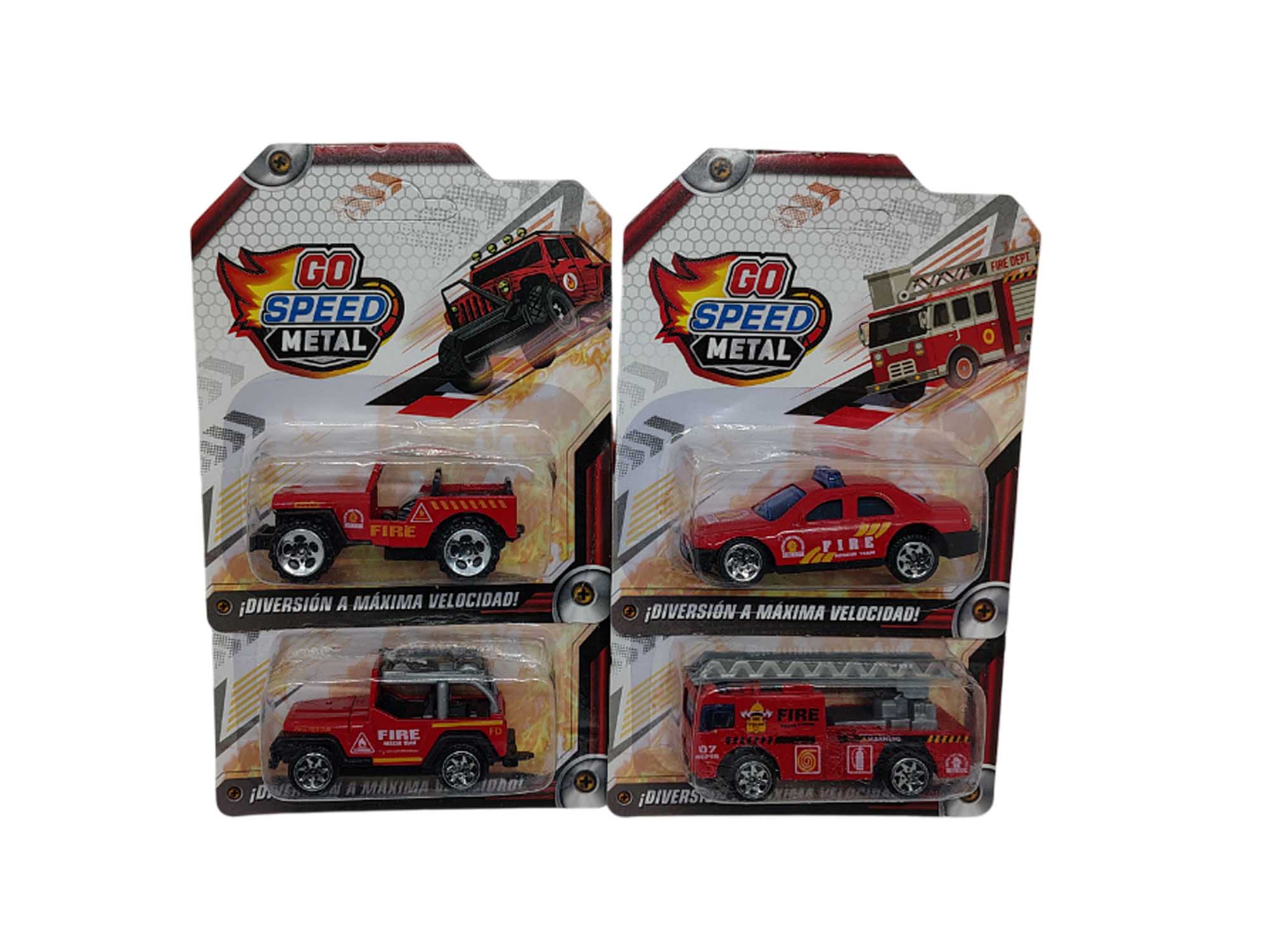 71360.jpg CAMION BOMBERO METALICO GO SPEED (6 MODELOS) - Image 1