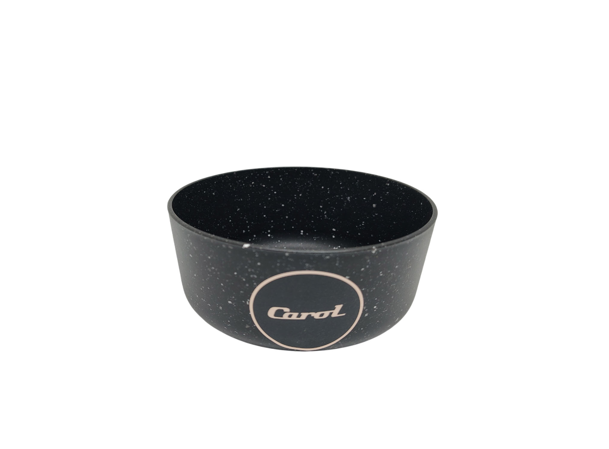 71430.jpg COMPOTERA RECTA PLAST. 11X6CM NEGRO GRANITO (0.4LS) - Image 1