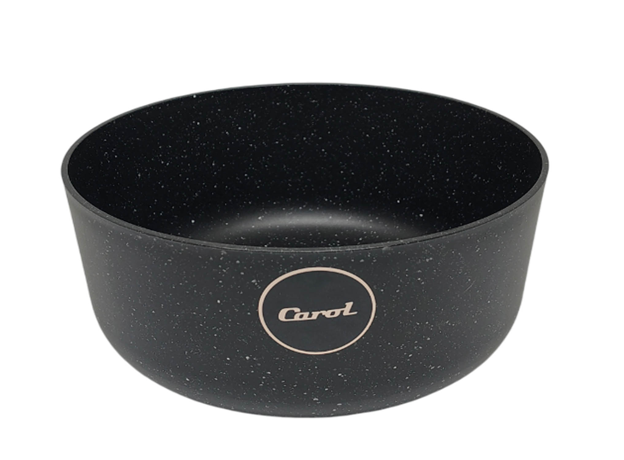 71431.jpg BOWL PLAST. RECTO 20CM (2.3LS) NEGRO GRANITO - Image 1