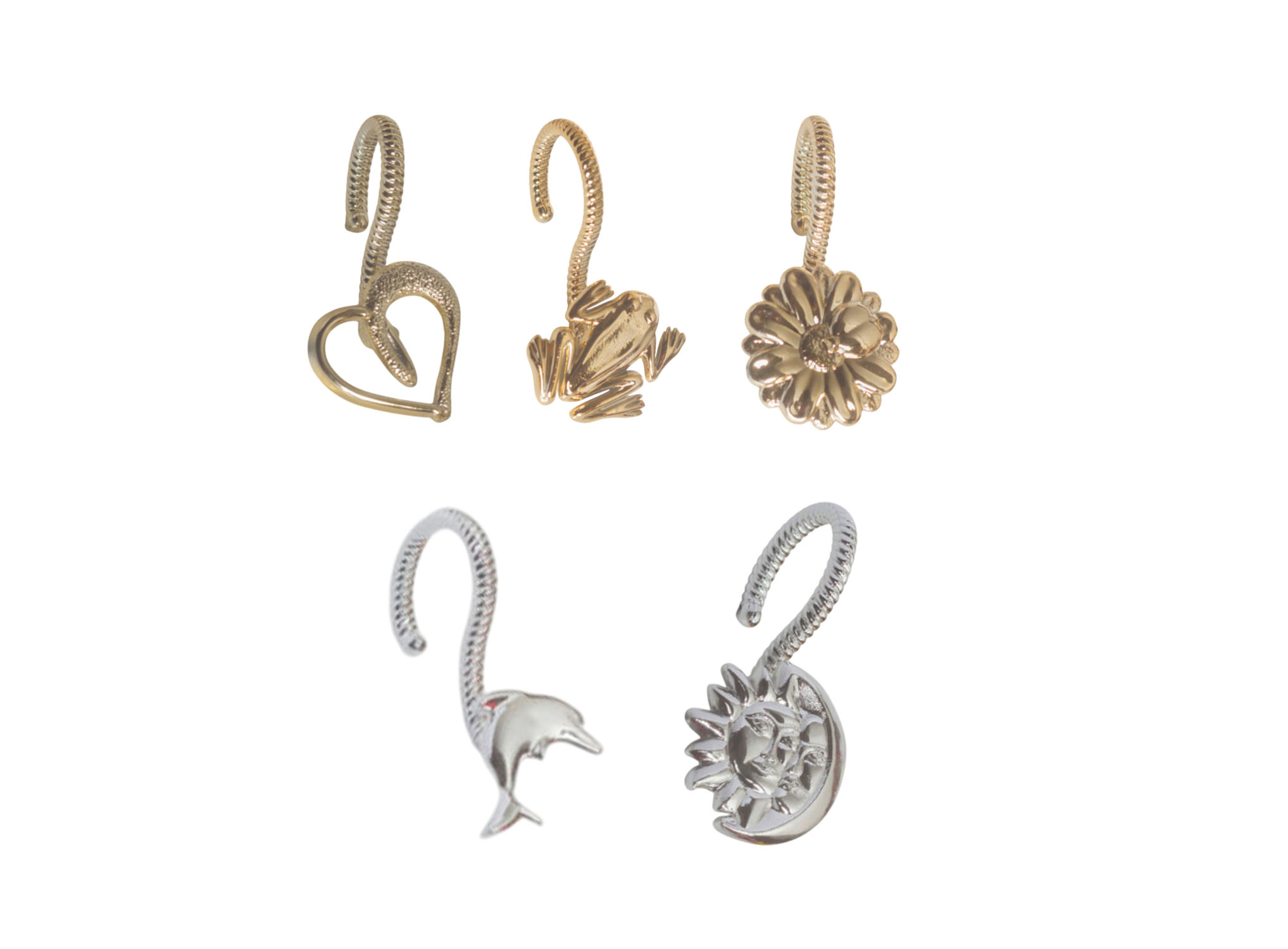 71599.jpg GANCHO P/CORTINA X 12 FANTASIA ORO/PLATA - Image 1